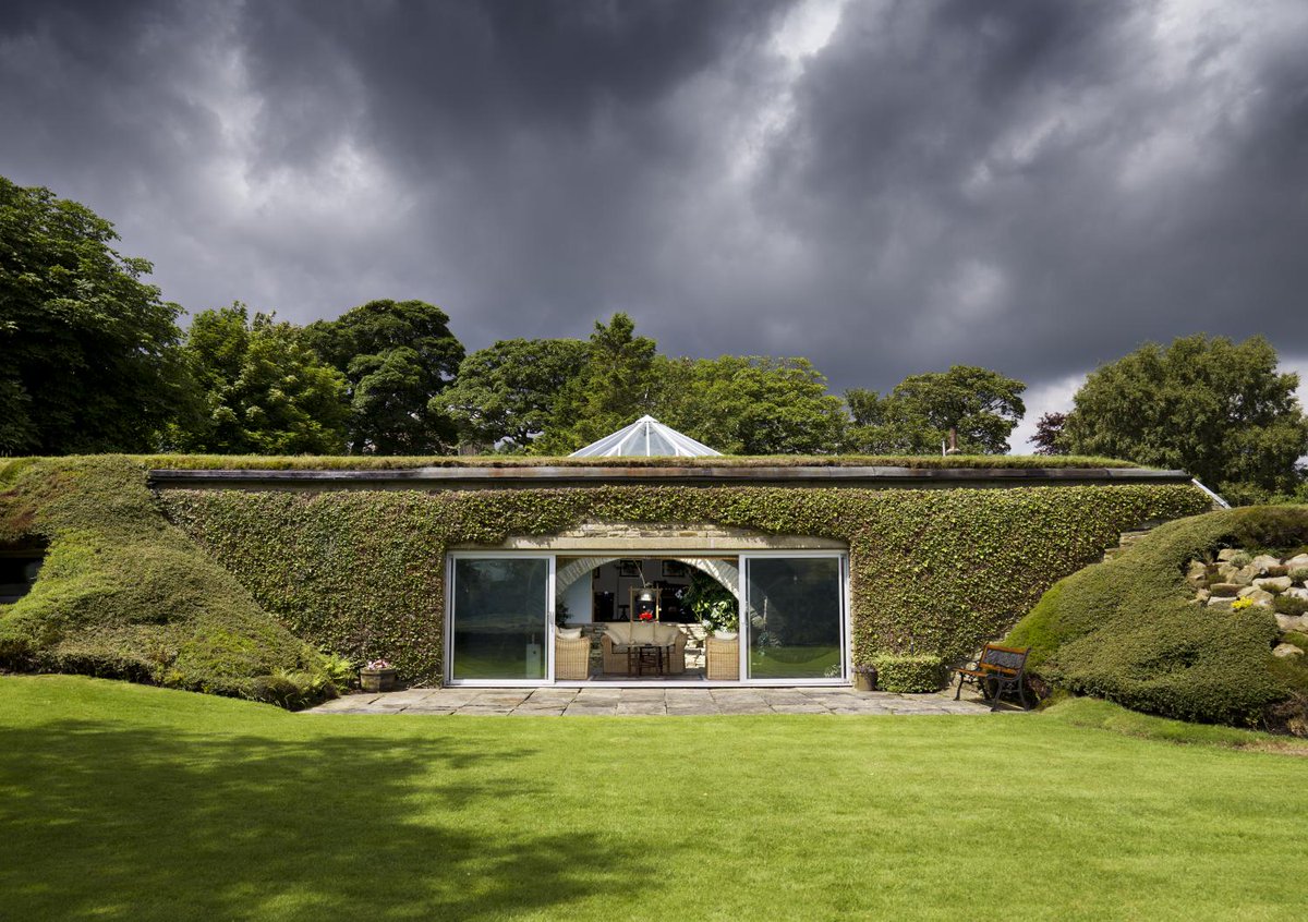 Near Holme in the Peak District National Park, architect Arthur Quarmby designed this environmentally sensitive underground house between 1973 and 1975 as a home for himself and his family. Named Underhill, it was the first modern earth-sheltered house constructed in England.