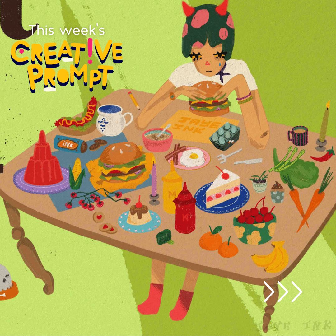 64M_Artists's tweet image. 🎨✨ Love food &amp;amp; creativity? 🍔🍕 Dive into our special prompt by Jaye, an amazing Libyan/American artist passionate about food illustration! 🎨 Reflect on your fave dish, snap &amp;amp; share (no cooking needed!). Tag #CreativePrompt &amp;amp; let's celebrate together! 📸🍽️ #EverydayCreativity