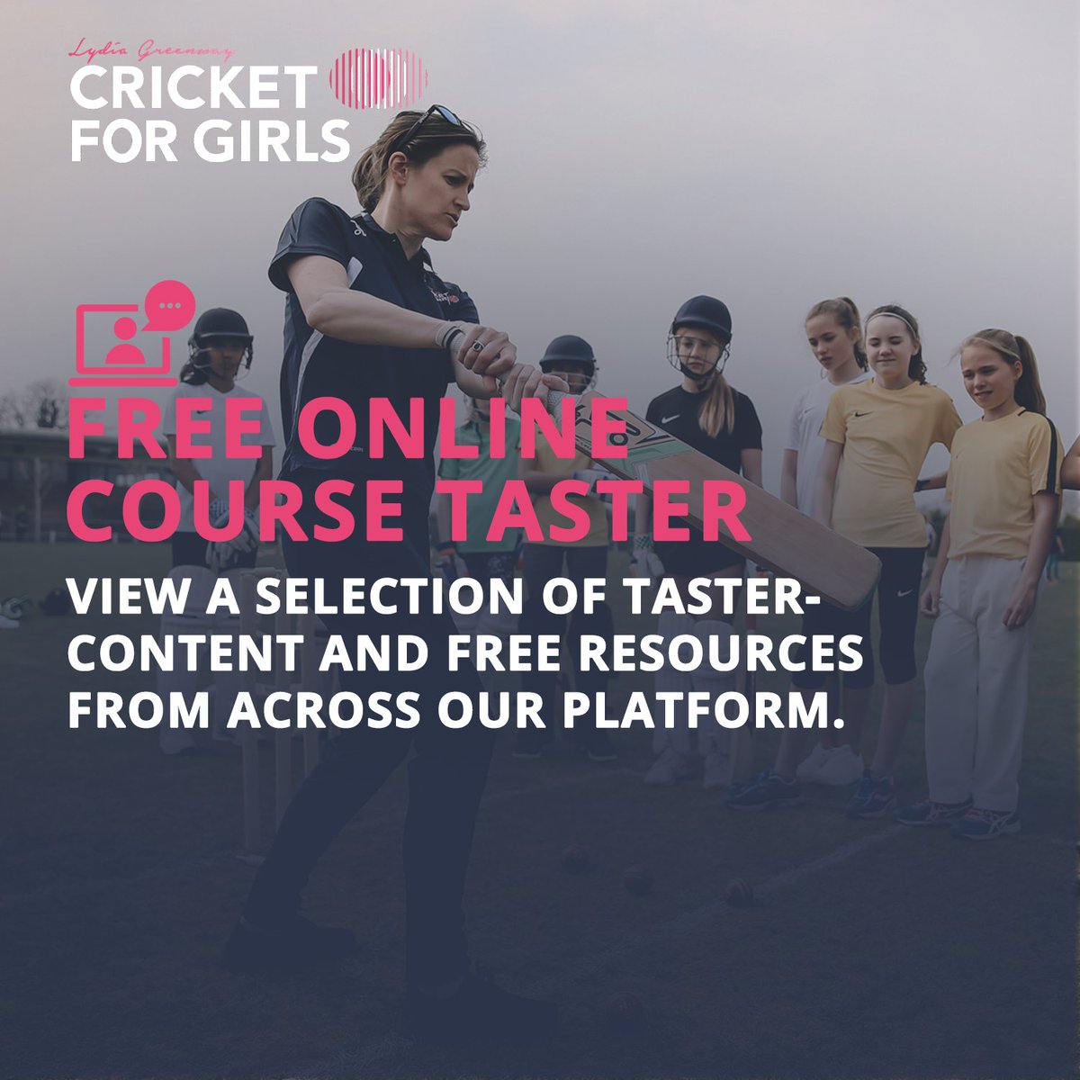 Dive into the world of cricket education with our FREE Online Course Taster! 🏏✨ Experience: ✔️ Our online course platform ✔️ Engaging video demos ✔️ Content by Lydia Greenway OBE Don't miss out! Taste the knowledge today.