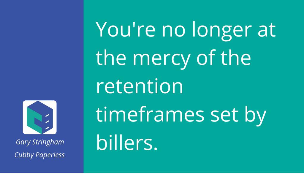 Cubby Paperless stores your documents longer.

Read the full article 
▸ lttr.ai/AR88R

#EBPP #DigitalBillPresentment #PaperlessBills