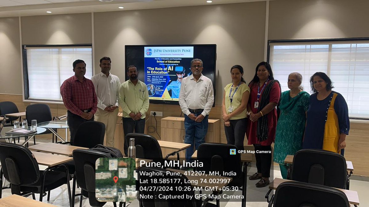 JSPMUniversity's tweet photo. The Faculty of Education and Humanities hosted a workshop on “The Role of AI in Education and Research” for PhD students. Dr. Atul Wadegaonkar, a Digital Strategy Advisor to JSPM University.
#AIinEducation #ResearchTech #DigitalRevolution #EdTech #PhDWorkshop #DigitalStrategy https://t.co/ZpIn7sUCvX