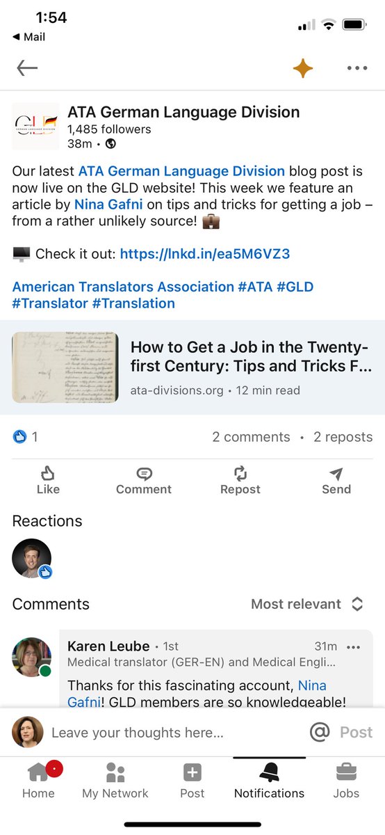 It’s always nice when your colleagues show appreciation!