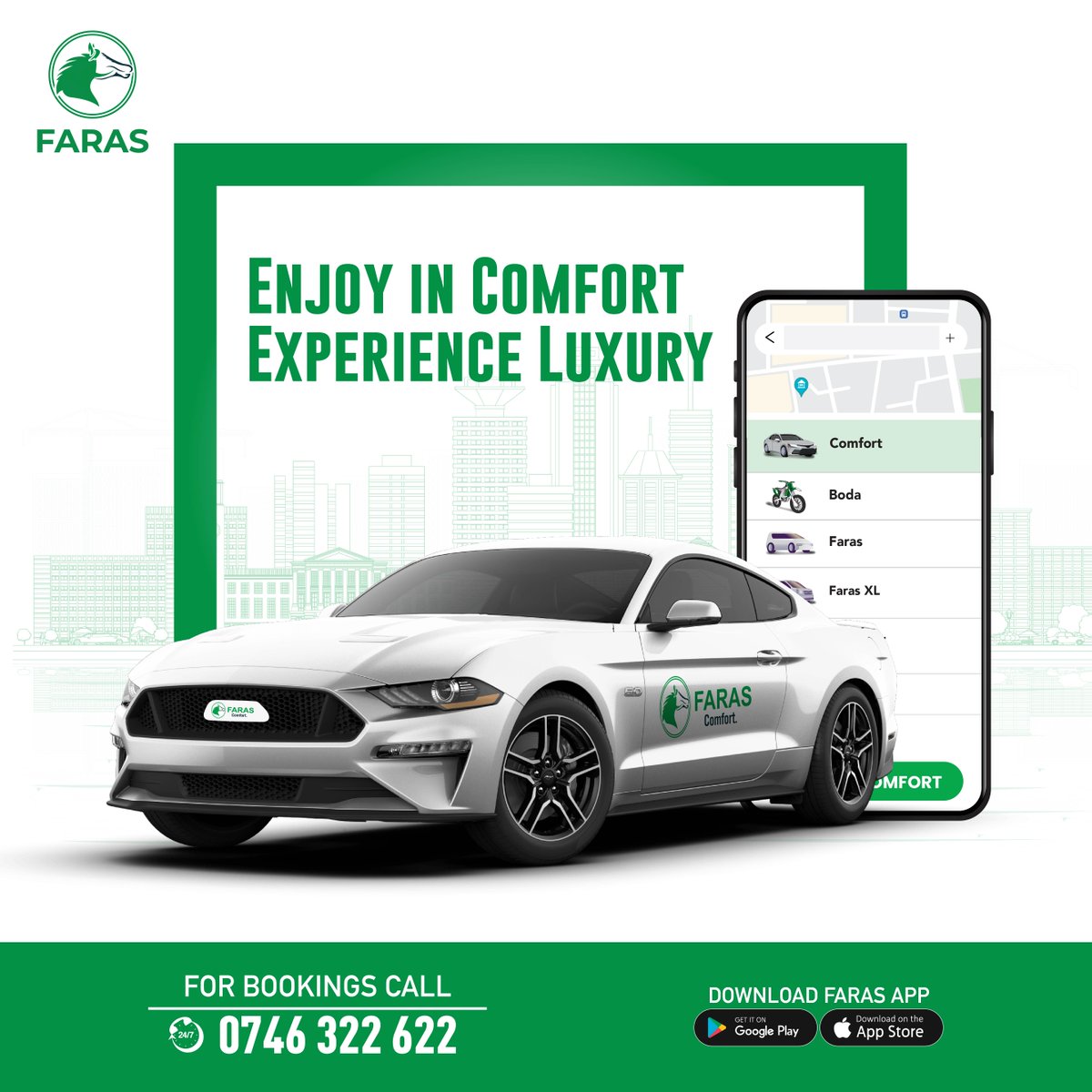 Experience unparalleled comfort and luxury with a ride tailored to satisfy your desire for indulgence. 

Download the Faras App today: faras.link/faras.
 
#MondayMotivation #mondayvibes #taxiservice #Farascab #taxidriver #Farastaxi #farascomfort