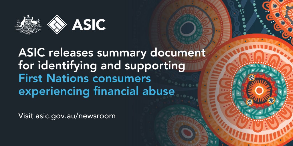 We have published a summary document from our workshop on identifying and supporting #FirstNations consumers experiencing financial abuse. The workshop focused on assisting industry sectors to build their understanding, and positive steps they can take bit.ly/3UCQ1U0