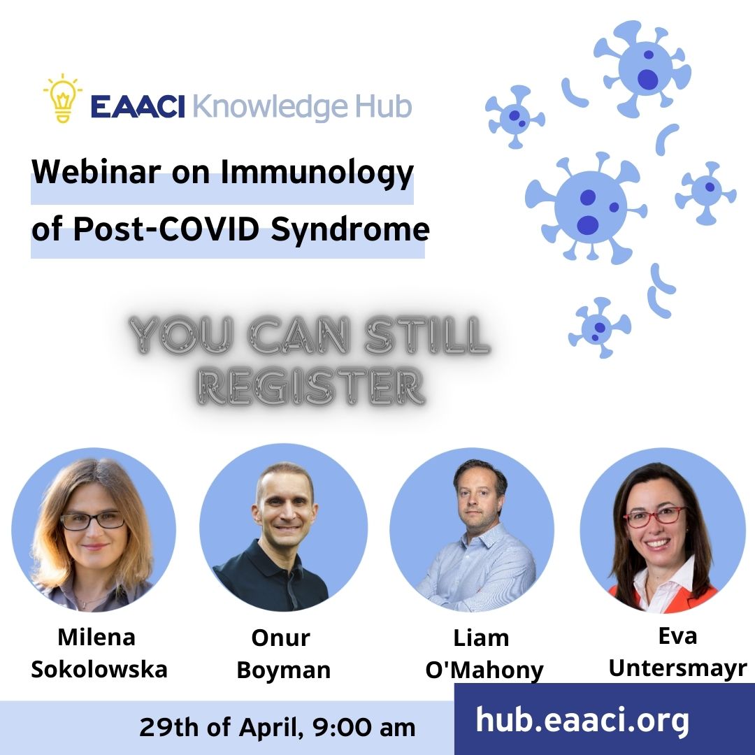 🎉✨ Celebrate International Immunology Day with us! #ImmunologyDay Webinar on 'Immunology of Post-COVID Syndrome' TODAY, April 29, 9 am🗓️ 🔗 You can still register: ow.ly/WgKS50Rpi6j