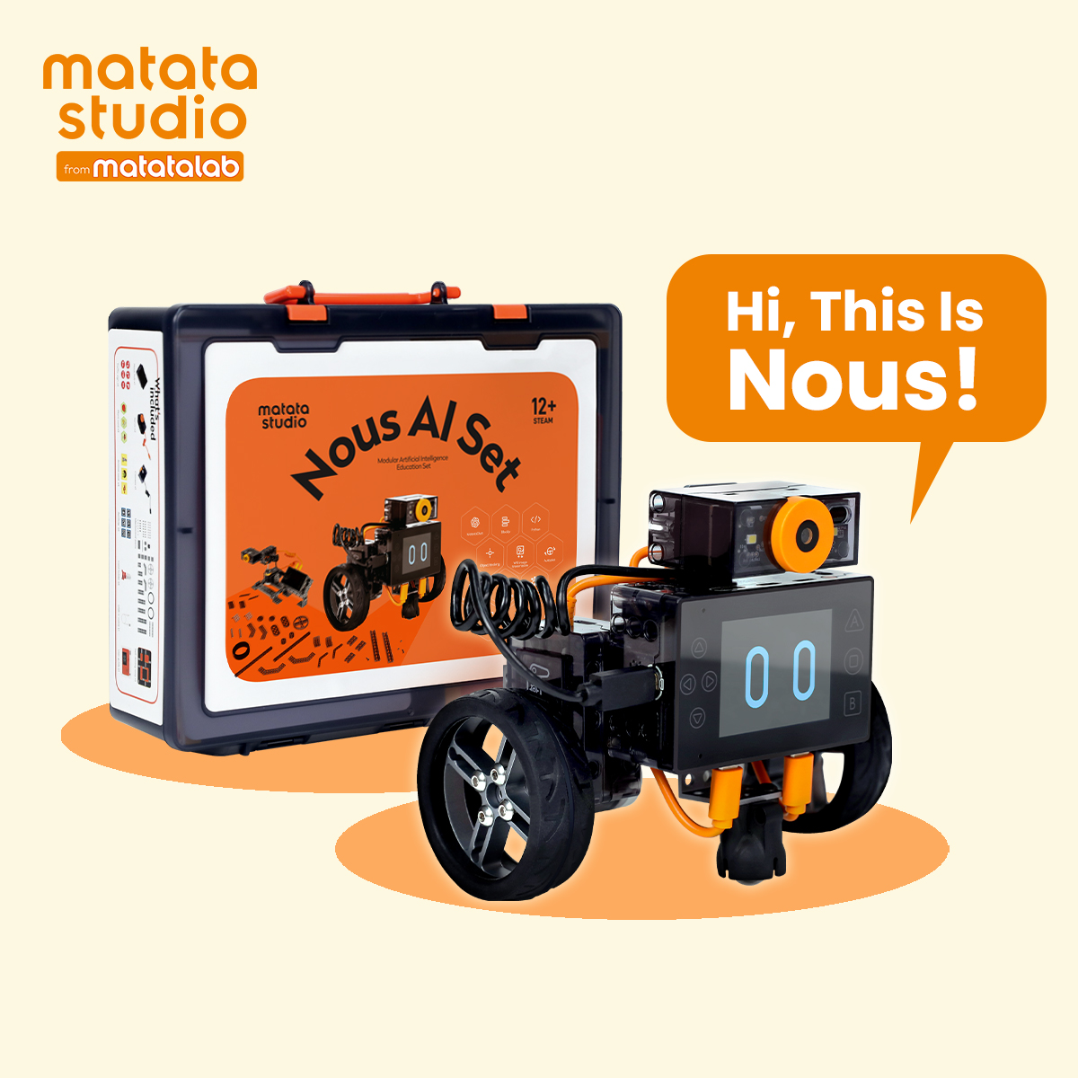 🌐 Hello world! 🎒 MatataStudio's Nous AI Set teaches AI basics, engineering concepts, and digital literacy to Students 12+, ideal for schools and educators. 🤩 Explore projects like face recognition, self-driving cars, and more to spark curiosity! #STEM #MatataStudio #NousAI