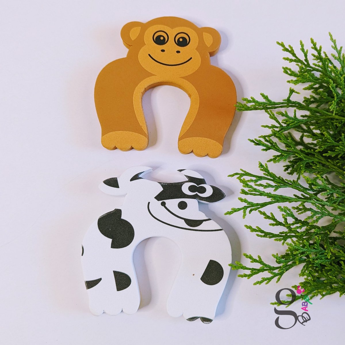 Different animals are available in our door stopper collection. #Monkey 🙊 in Brown #Cow 🙀 in White UGX: 20,000 (pack of four). #doorstoppers #doors #safety #kampalauganda#comfortfirst #safetyalways #mommaishappy #babygirl #babyboy  #momlife #babycare #babylove #babygift