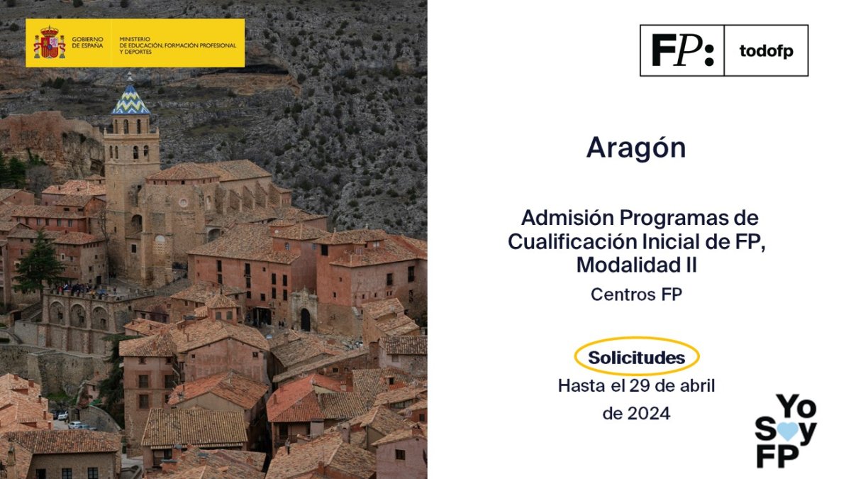 📢 #FPAragón: Admisión Programas de Cualificación Inicial de FP. Centros FP #YoSoyFP 🔴 Hasta el 29 de abril de 2024. 🔎 aragon.es/tramitador/-/t…