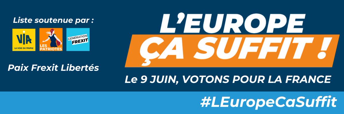 #LEuropeÇaSuffit
👉#Le9JuinJeVoteLesPatriotes🇫🇷