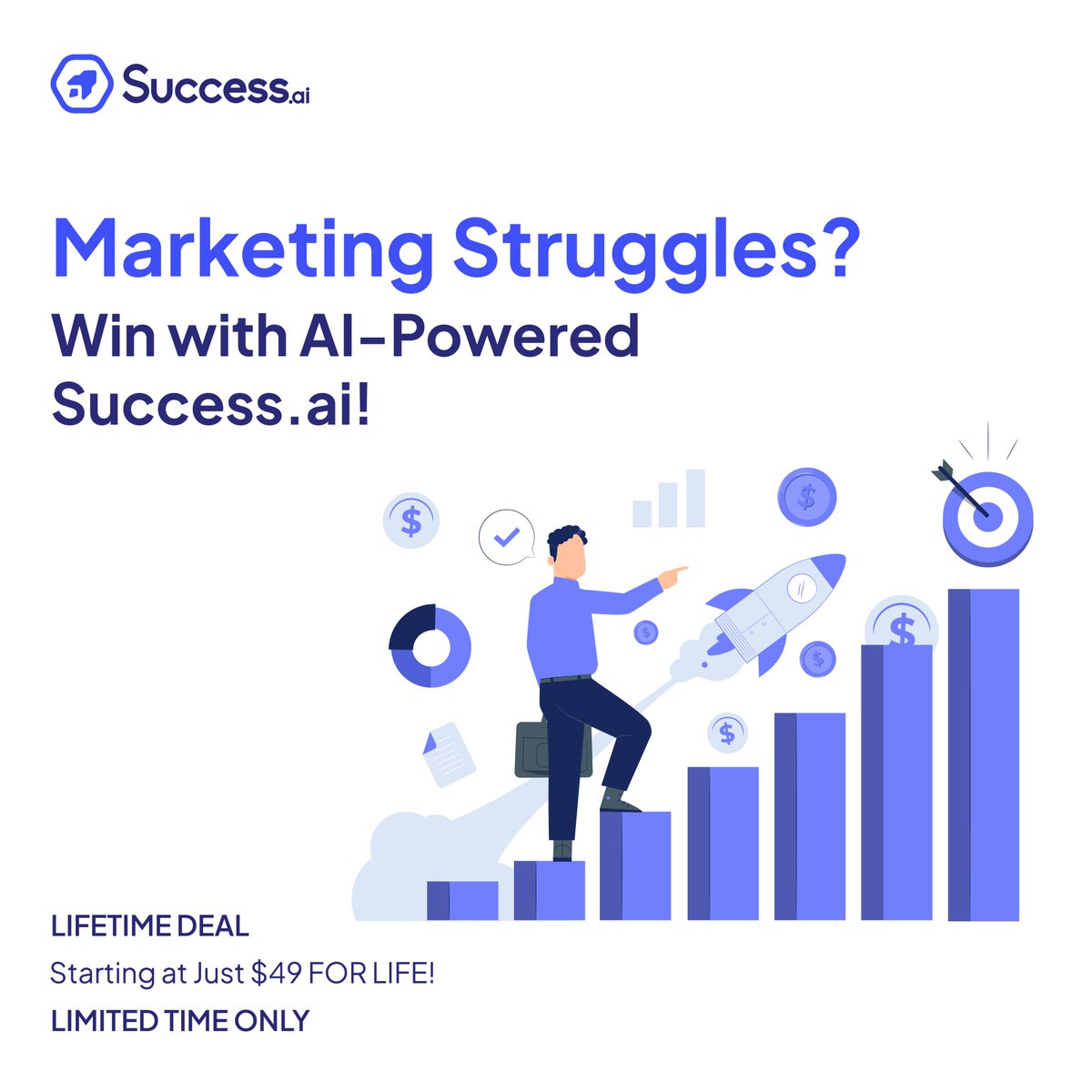 Struggling with marketing?Win with AI-Powered Success.ai! 
Write emails that get noticed.
Attract high-quality leads.
Convert leads into loyal customers.Start seeing results with Success.ai! appsumo.com/products/succe…
#marketingautomation #leadgeneration