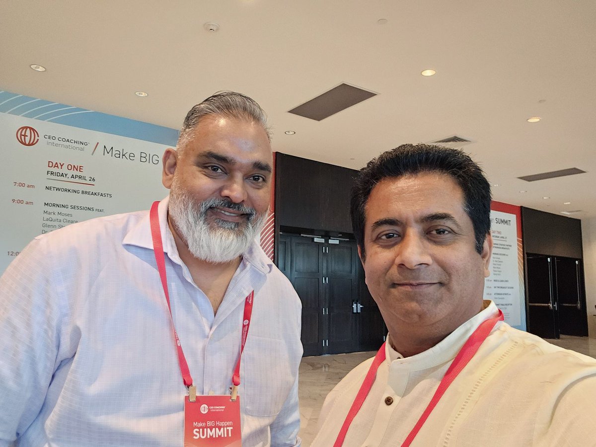 Honored to have met Cheddi Rai, CEO of Scale Agile Solutions, at 2024 Make BIG Happen Summit ! His leadership in scaling agile methodologies is truly remarkable. #CEOCoaching #AgileLeadership #BusinessGrowth