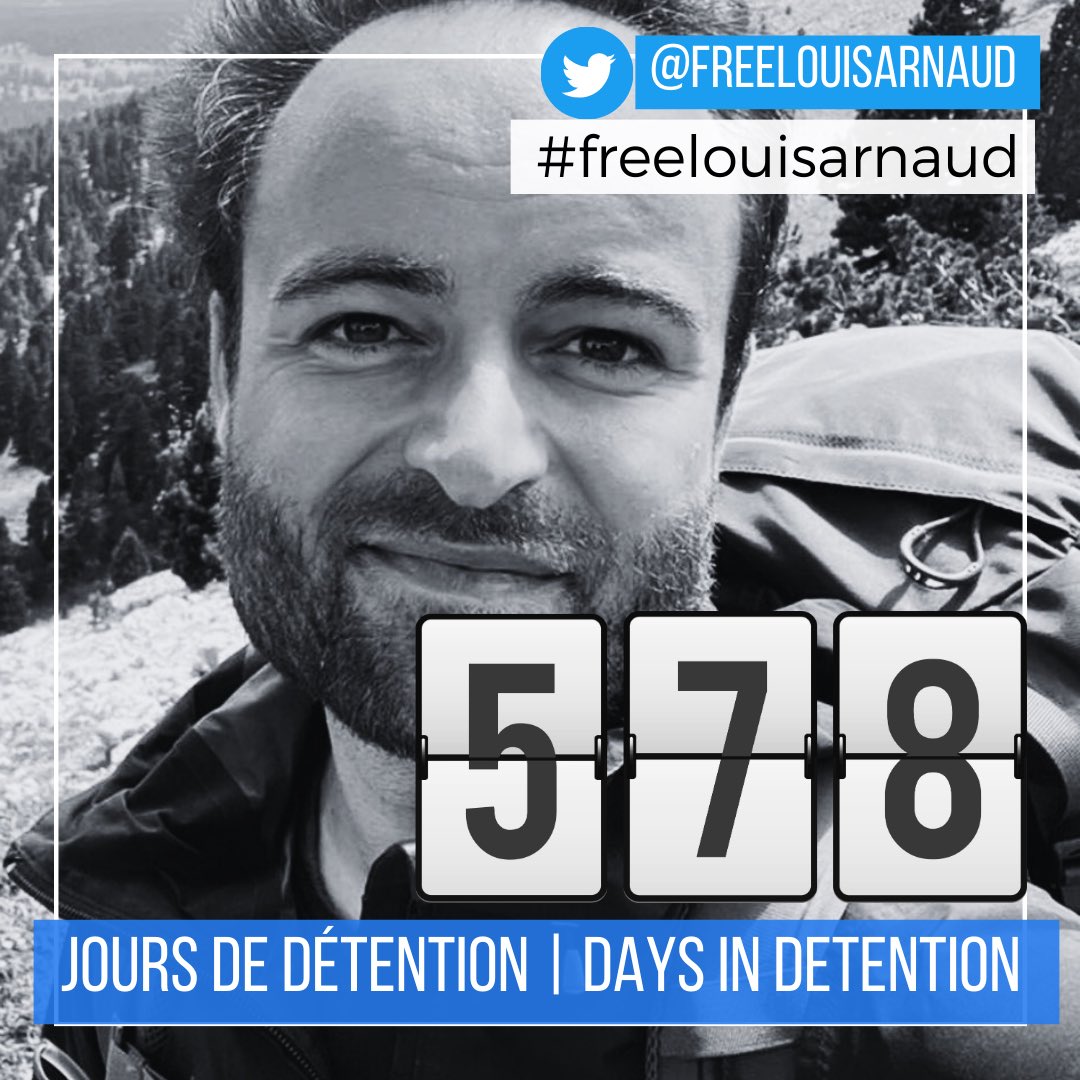 Louis est injustement emprisonné e Iran comme otage d’Etat depuis 578 jours. Une nouvelle journée privée de liberté ; une nouvelle journée loin de sa famille, de ses amis. Aidez nous à le olibérer. Signez et partagez sa pétition 👇 bit.ly/3DkISOK #FreeLouisArnaud