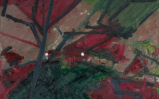 Frank Auerbach Winter Evening Primrose Hill Study 1974–75 #Auerbach #VirtualCollection24
