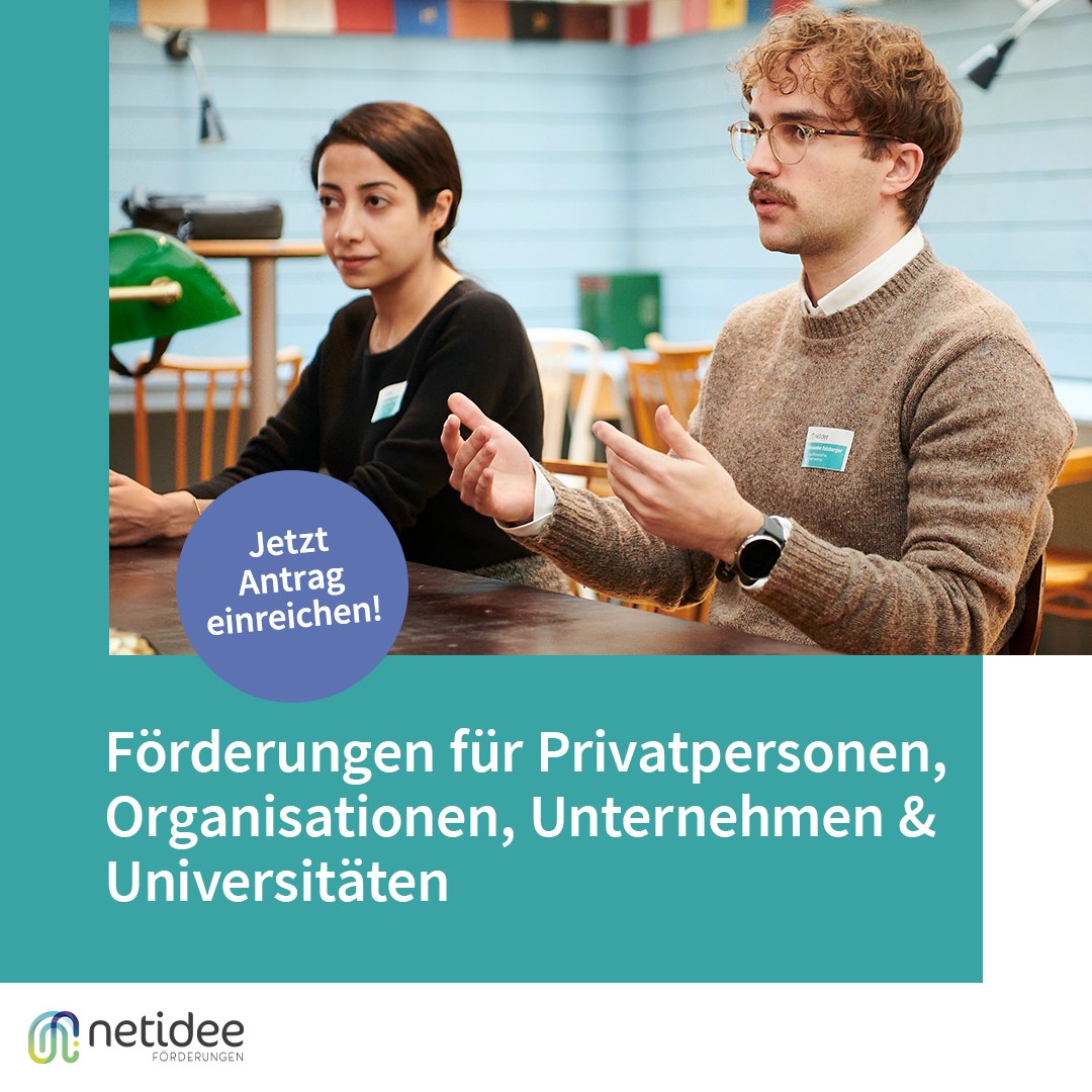 Im netidee Fördertopf sind 1 Millionen Euro! Ob Privatperson, Student:in, Start-Up, Universität oder Verein – jede:r kann einreichen! Voraussetzung: Wohn- bzw. Firmensitz in Österreich + eine Idee zur Nutzung oder Weiterentwicklung des Internets. ➡️netidee.at