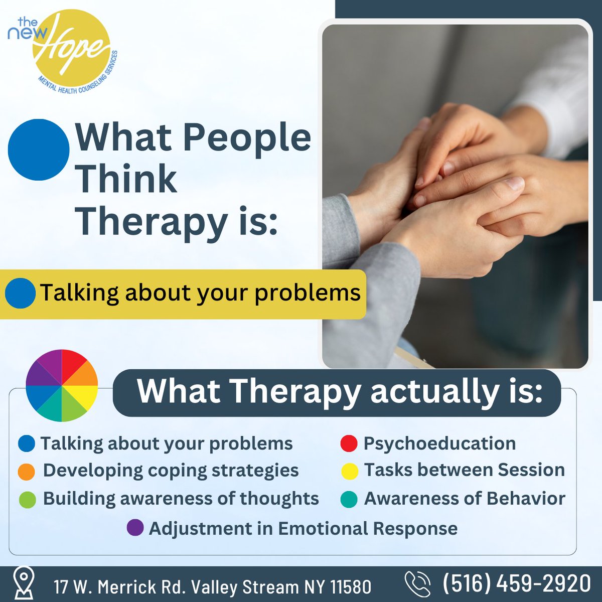 Therapy isn't just about talking—it's about transformation. 

#TherapyJourney #multiculturalcounseling #mentalmealthtips #mentalhealthservices #mentalhealthhelp #Thenewhopemhcs #mentalhealthprofessionals #mentalhealthcounseling #mentalhealththerapist #mentalhealthcounselor