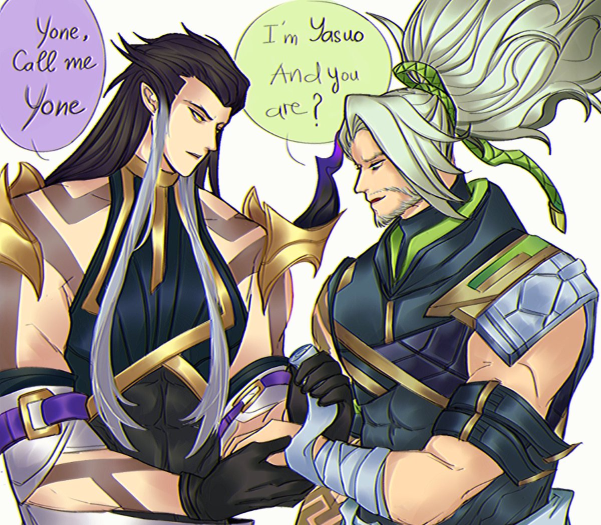 hanthecat9's tweet photo. "Nice to meet you, Yone"
________________________
Brother
You are here
So close, yet so far...
#yone #yasuo #inkshadow https://t.co/0ofzimd2so