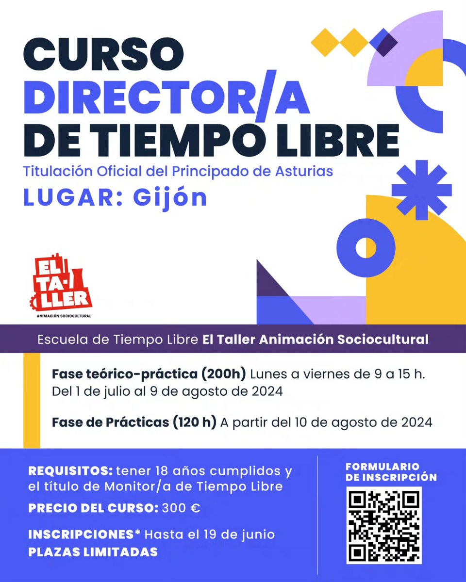 eltallerasc's tweet image. ‼️ Descubre la educación y el tiempo libre con nuestros cursos de Monitor/a y Director/a de Tiempo Libre - TITULACIÓN OFICIAL -  📃

📲 Inscripciones en forms.gle/YHRGLvMGvKCt6X…

#Formación #Monitor #Monitora #Director #Directora #Educación #Ocio #TiempoLibre #Infancia #Juventud