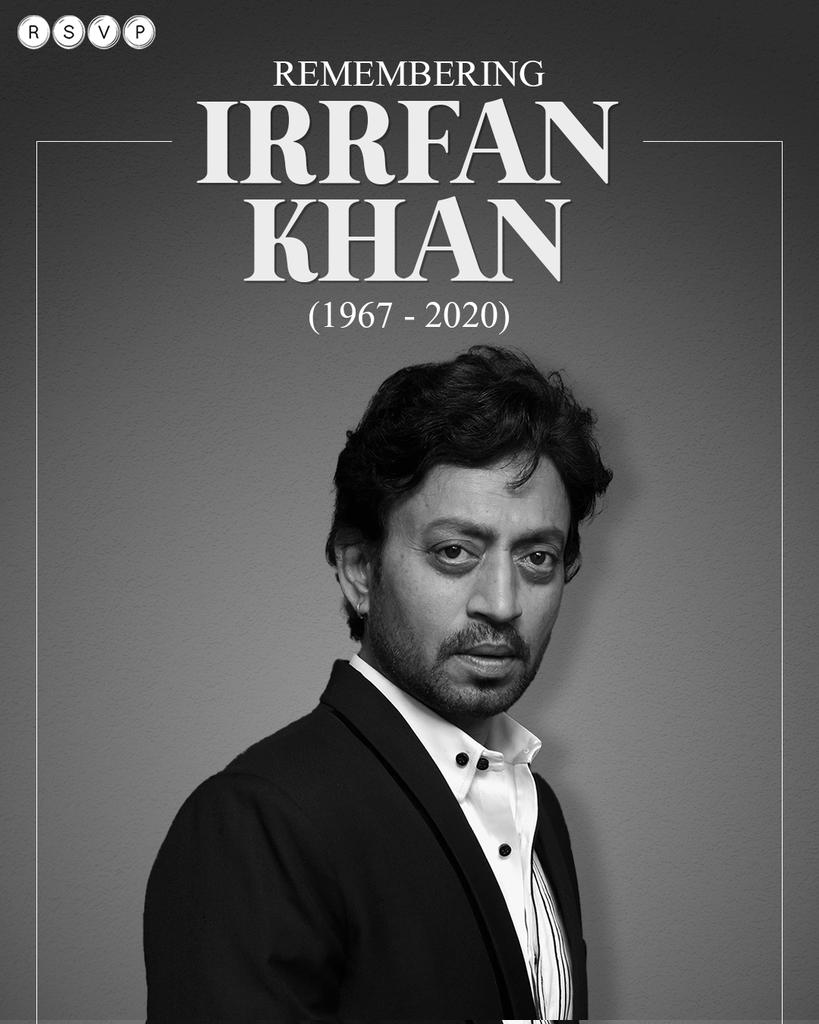 Remembering #IrrfanKhan, always in our prayers and forever in our hearts. 🙏❤️ #RSVP #RSVPMovies #Karwaan