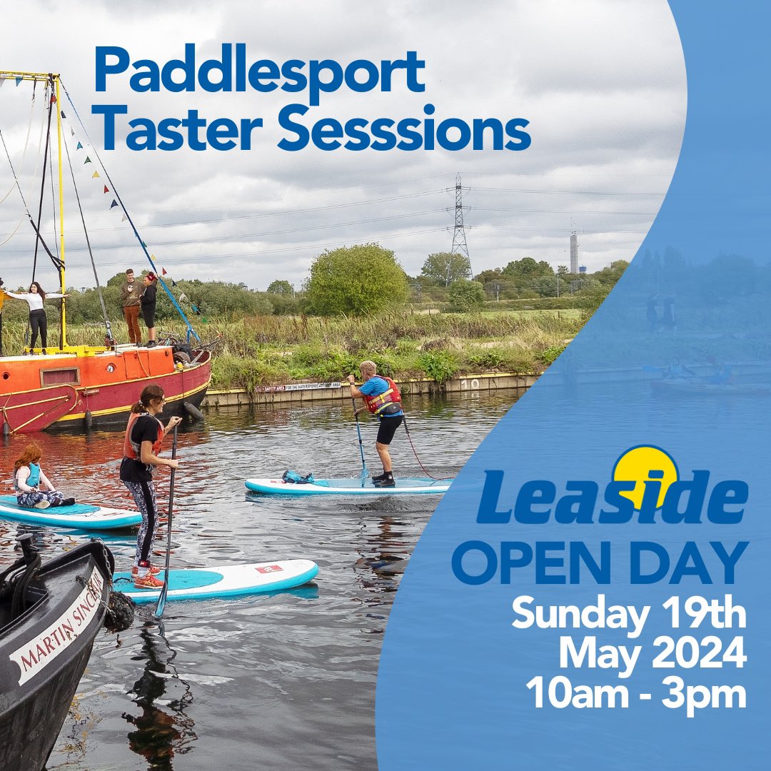 Fancy trying out some Paddlesports? Our open day taster sessions are only £2! 🚣‍♀️🛶 bookwhen.com/leaside-open-d…