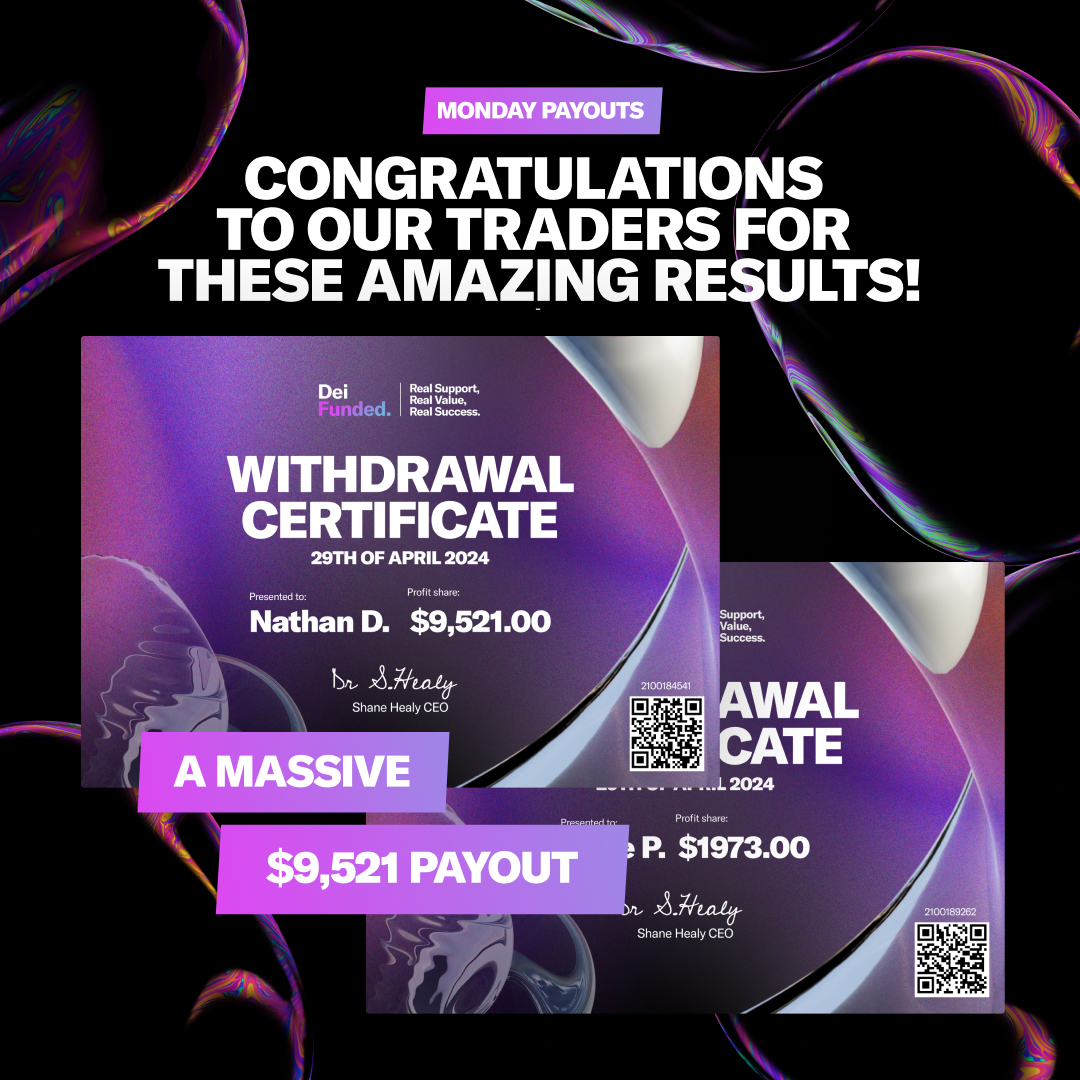 We're excited to celebrate the incredible achievements of our traders! Your hard work and strategic insights have led to impressive profit splits, truly deserving of celebration! 📈🎉

Your dedication to mastering the markets inspires us all.