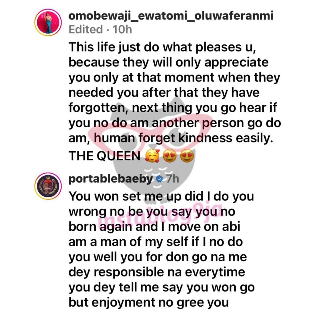 instablog9ja's tweet photo. Season 2, Ep 1: You’re ungrat£ful — Singer Portable tells his wife, Bewaji https://t.co/gKDaykG2C5