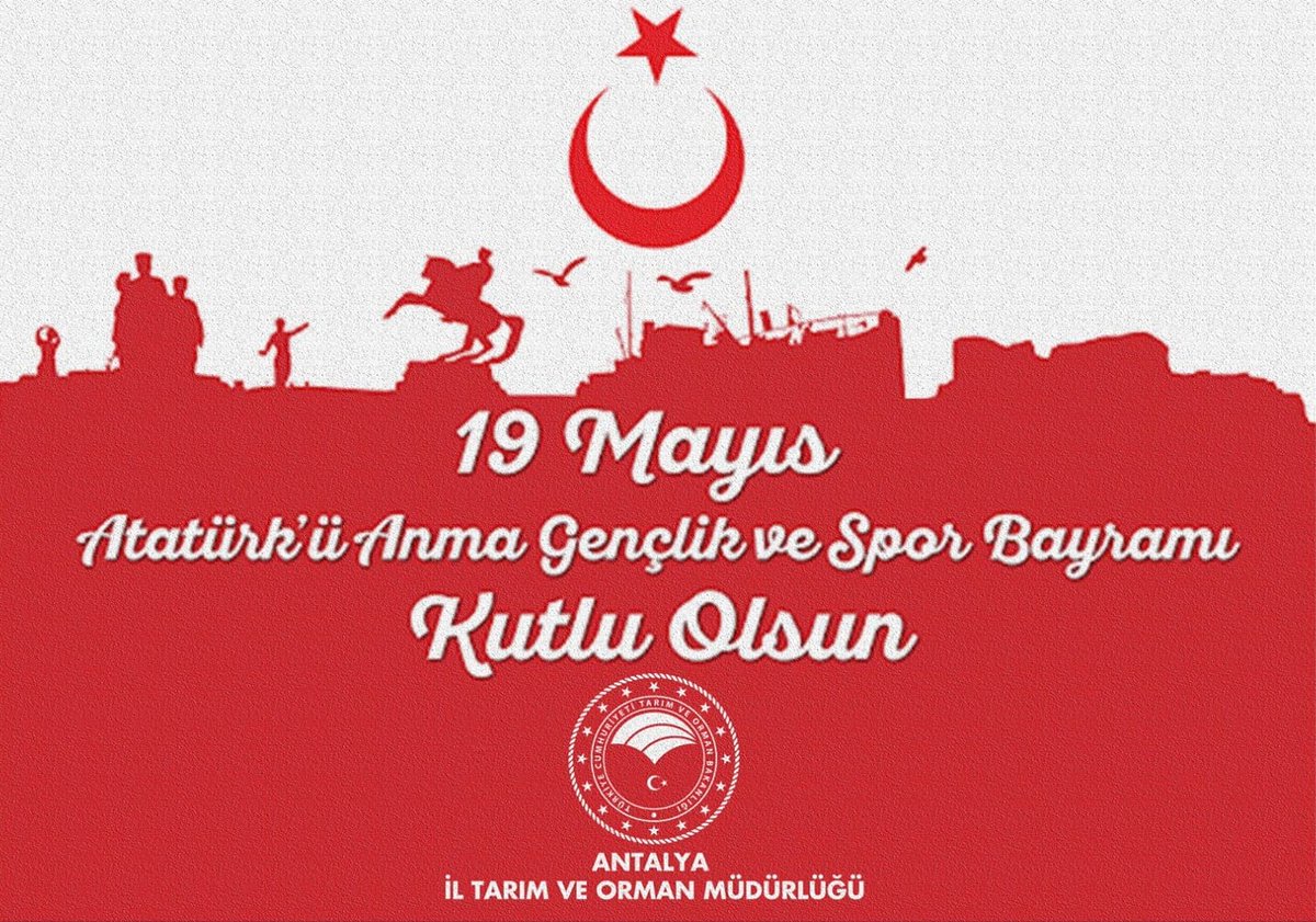 19 #Mayıs Atatürk'ü Anma Gençlik ve Spor Bayramı Kutlu Olsun.🇹🇷 @FratErkal @ibrahimyumakli