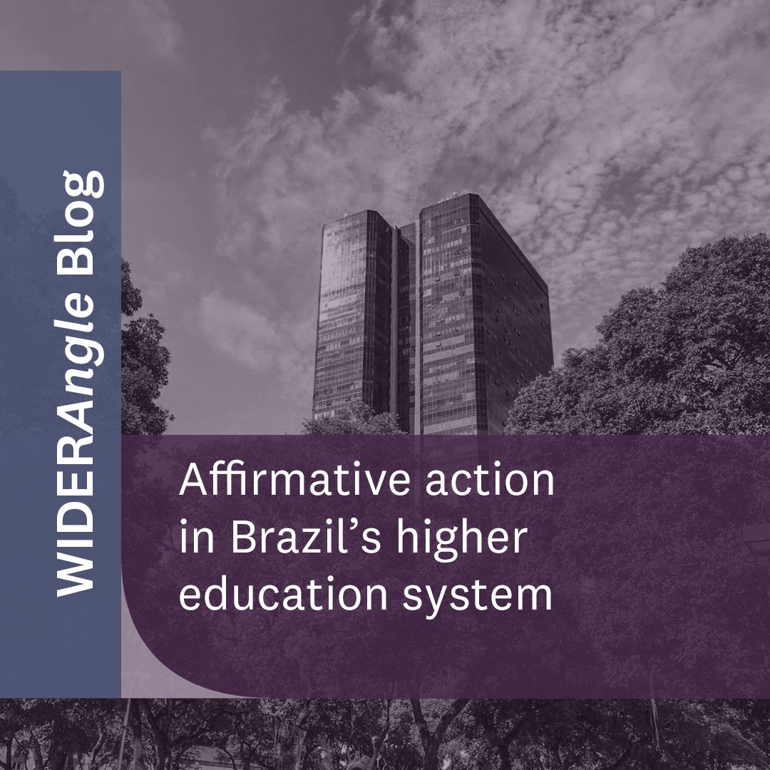 Affirmative action students in the higher education system adjust their behaviour to catch up with initially higher-performing privileged students, shows evidence from Brazil. More in blog by @rod_coliveira, @ersevernini & @Aleifs: go.unu.edu/JN781 Republish from @vox_dev