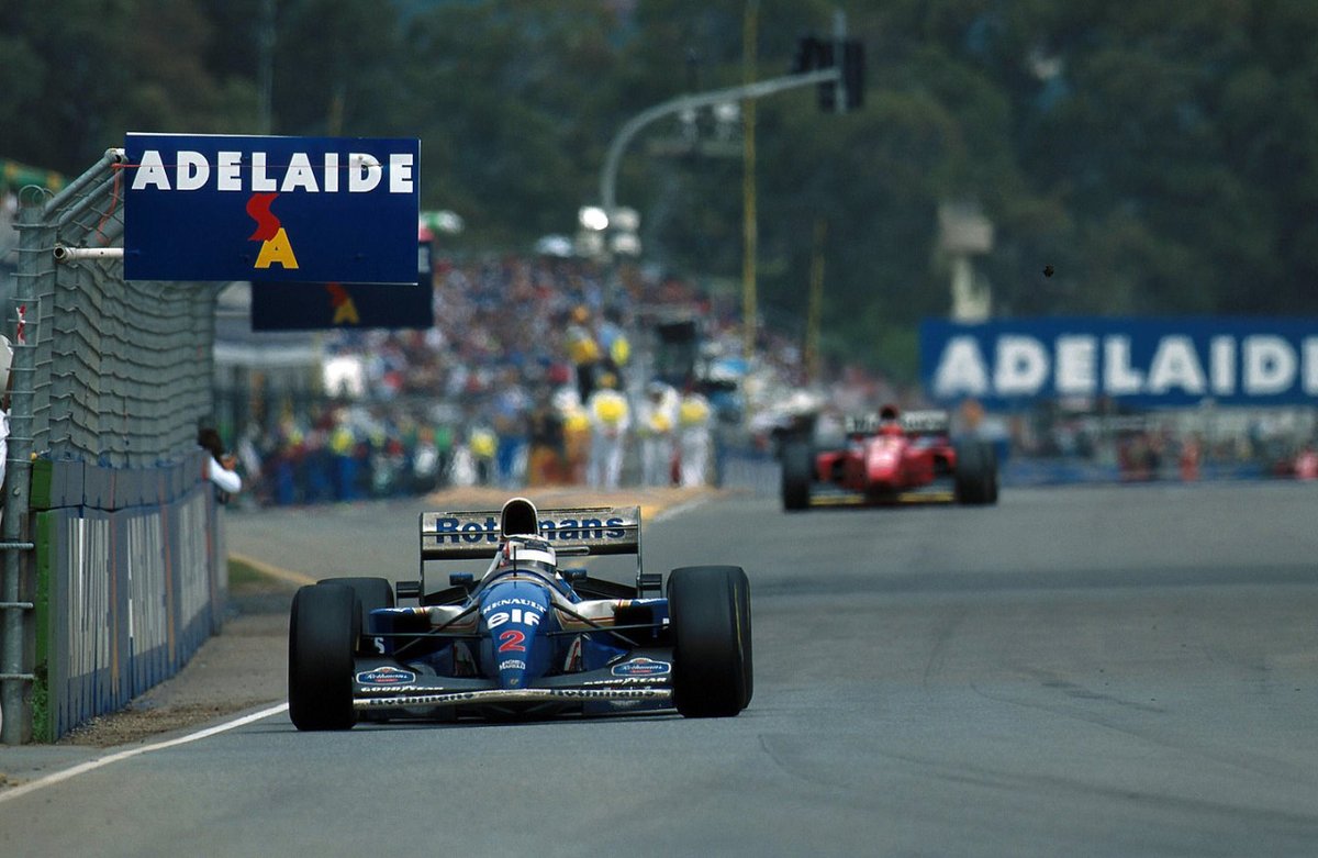 . 🏁Nigel Mansell #F1 #Williams 1994 AustralianGP 🏁 Nigel Mansell ranks up his 31st and last Formula One victory, winning the 1994 Australian Grand Prix at the Adelaide Street Circuit in the Williams FW16B from pole. The race is more famous for the title battle between Da...