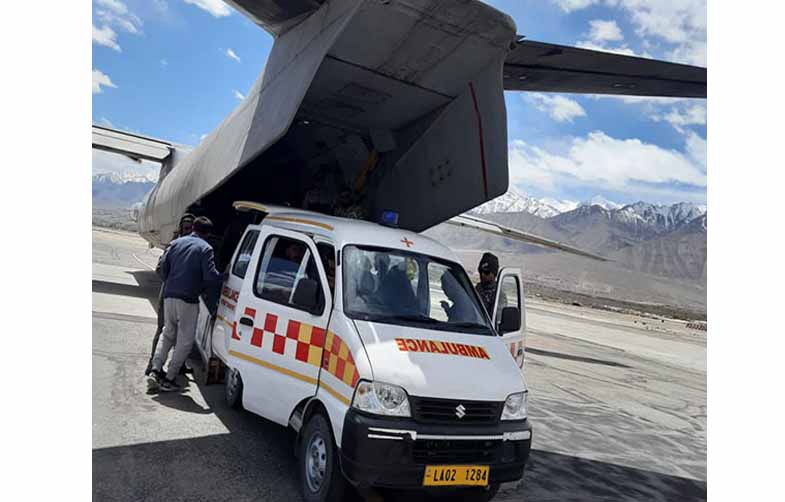 Indian Air Force airlifts two critically ill patients from Leh to Chandigarh for treatment