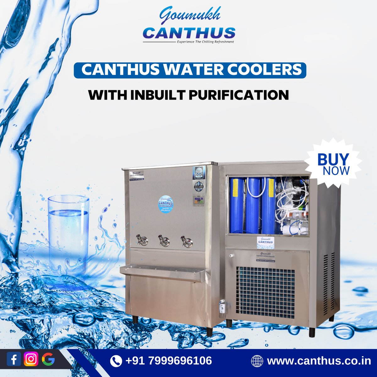 Canthus Water Coolers: Purified refreshment, every time. Stay cool and healthy.
.
.
Contact Us ☎️ +917999696106
.
.
#GoumukhCanthus #IndoreCooling #WaterCooler  #HomeEssentials #PurifiedWater #HealthyHydration #EnergySaving #CanthusWaterCoolers #CanthusCoolers #indore