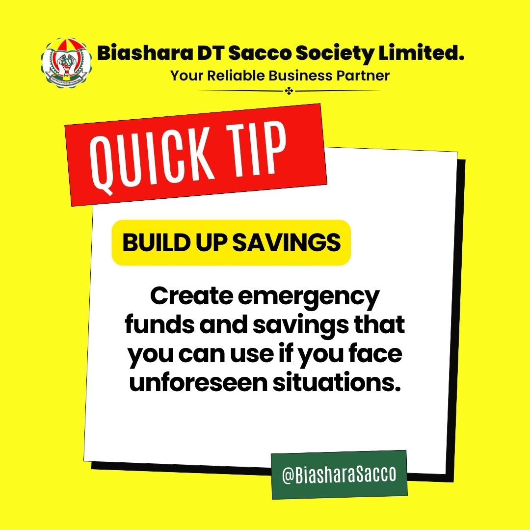 Prepare for the unexpected! Build your emergency fund today. Take the first step towards financial security with us.

Visit any of our branches for financial assistance. We remain Your Reliable Business Partner.
.
.
.
#emergencyfund #financialwellness #financialtips #savingstips