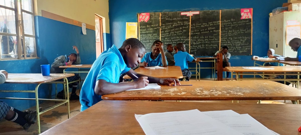 Kids doing their end of term 1 primary examinations and they'll break off for holidays on Friday 👍
We wish them success in their exams. #educationalongsidesports #ugandagaa #gaa #righttoeducation.