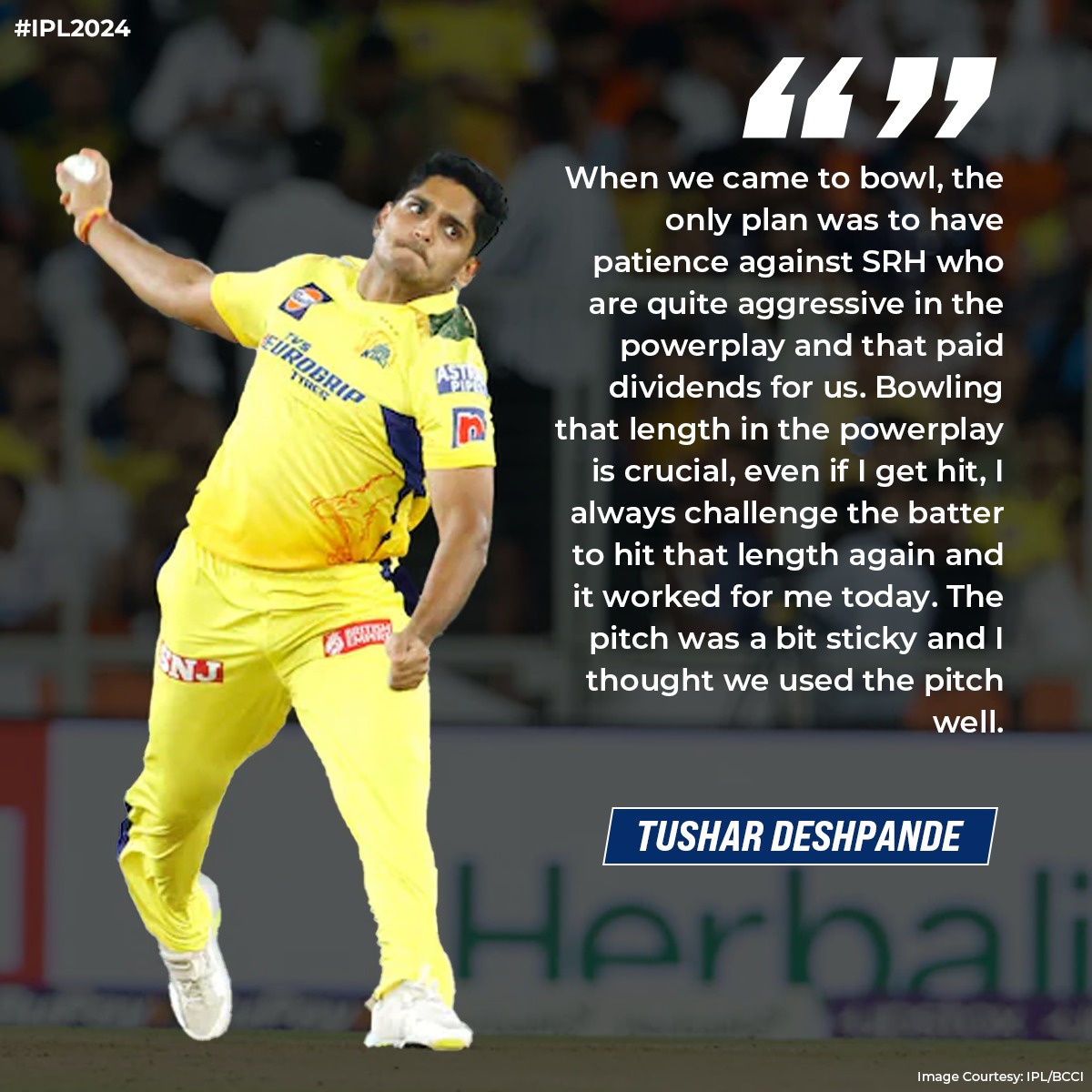 Tushar Deshpande explains his ploy to dismiss the SRH batters. #CSKvSRH #IPL #IPL2024