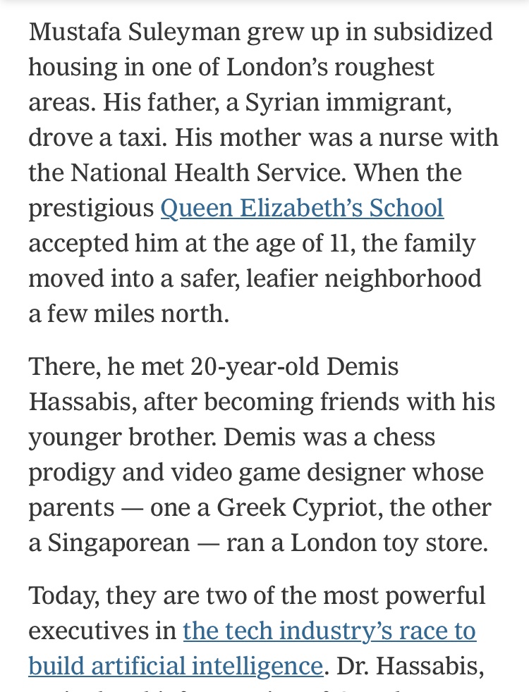 A friend sent me this and it seemed a good day to share it. Two London immigrants at the heart of big tech. #WeAreInternational nytimes.com/2024/04/29/tec…