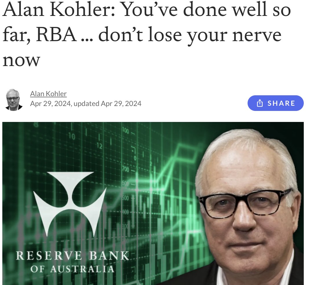 I suppose we should be grateful the Reserve Bank doesn’t pay much attention to the monthly inflation data, only the quarterly, so our emotions don’t get jerked around every four weeks, just every three months. Alan Kohler for The New Daily #auspol > loom.ly/mNYTkP4