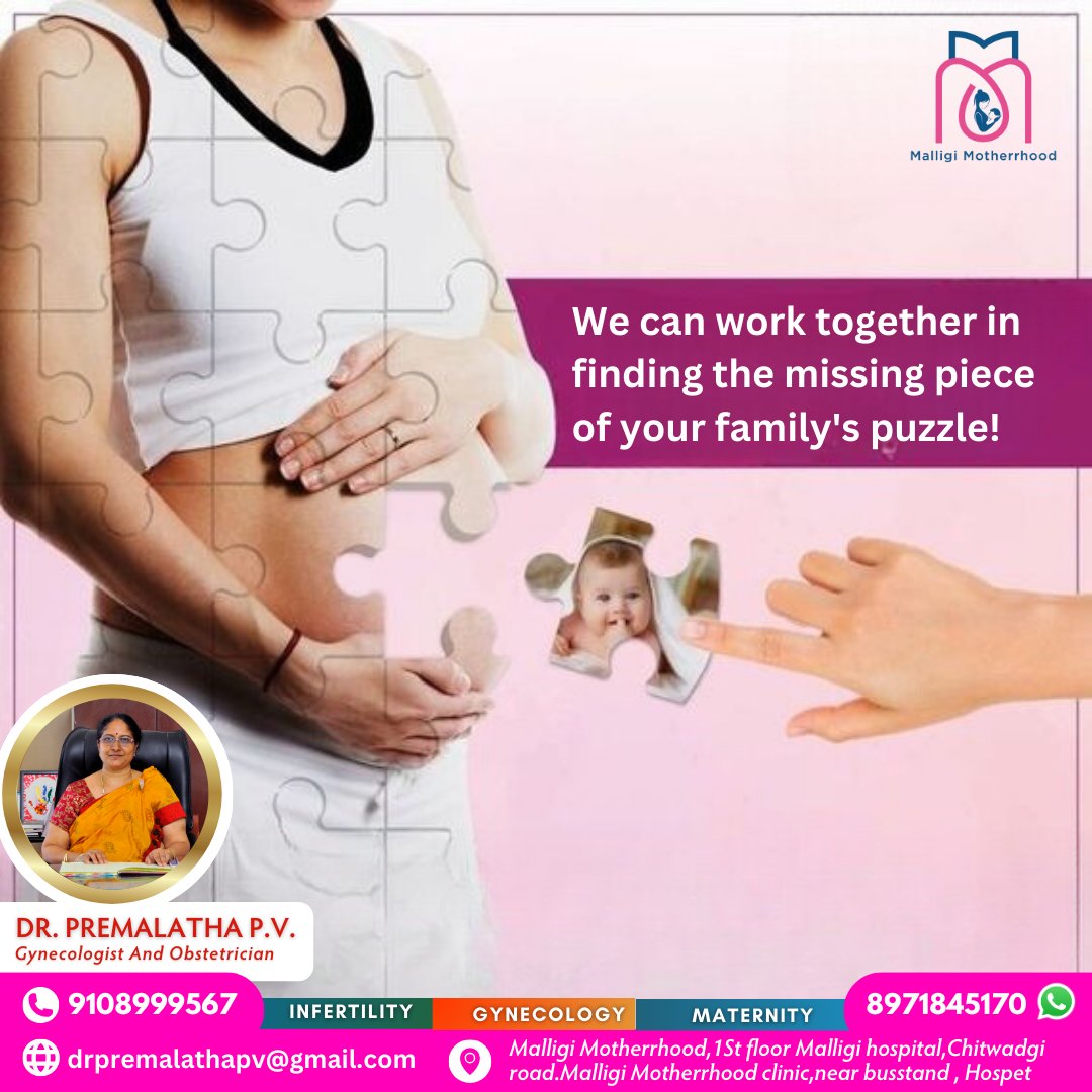 Let's work together to complete your family's puzzle! Discover personalized solutions and support on your journey to parenthood. 

#FamilyPlanning #ParenthoodJourney #FertilityIssues #pcos #IVF #ExpertCare #IVFSuccess #spermhealth #hospetfertility