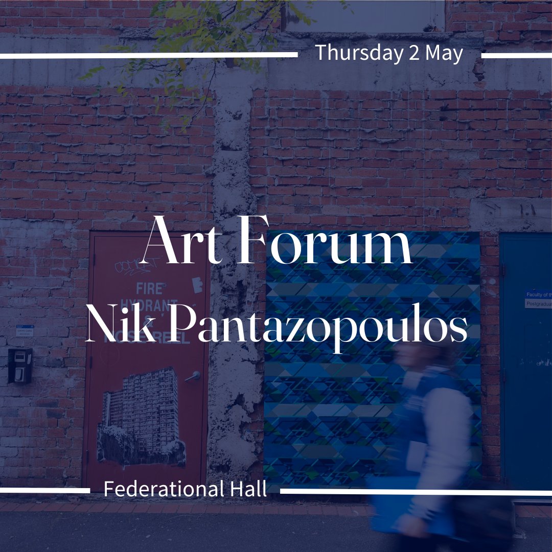 Nik Pantazopoulos is an artist and educator whose work explores narratives related to migration, queerness and questioning hegemonic politics. Join our upcoming Art Forum where he will discuss his art, influences and creative practice → unimelb.me/3xUf6Rk