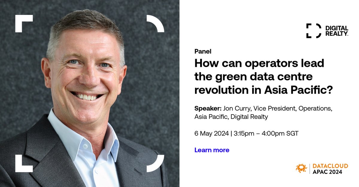 DigitalAPAC's tweet image. Be sure to attend Digital Realty’s panel at #DataCloudAPAC on how operators can lead the green data centre revolution in #APAC: okt.to/bgPV5X
 
#TheDataMeetingPlace
#WhereTomorrowComesTogether