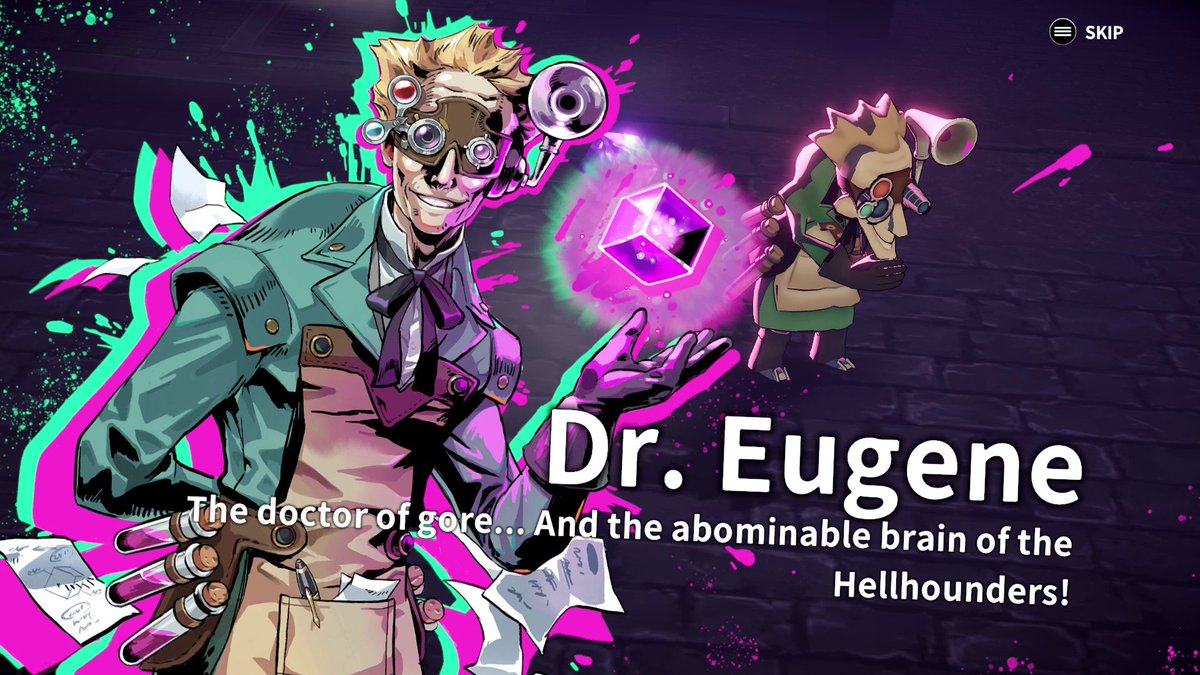 Meet the mad brain behind the Hellhounders' arcane power in Penny Blood: Hellbound, now available on Steam Early Access! Dr.オーゲン、ヘルハウンダーズの理解を超えるパワーを支える狂気の頭脳： Steamアーリーアクセスで好評配信中！store.steampowered.com/app/2507400/Pe…