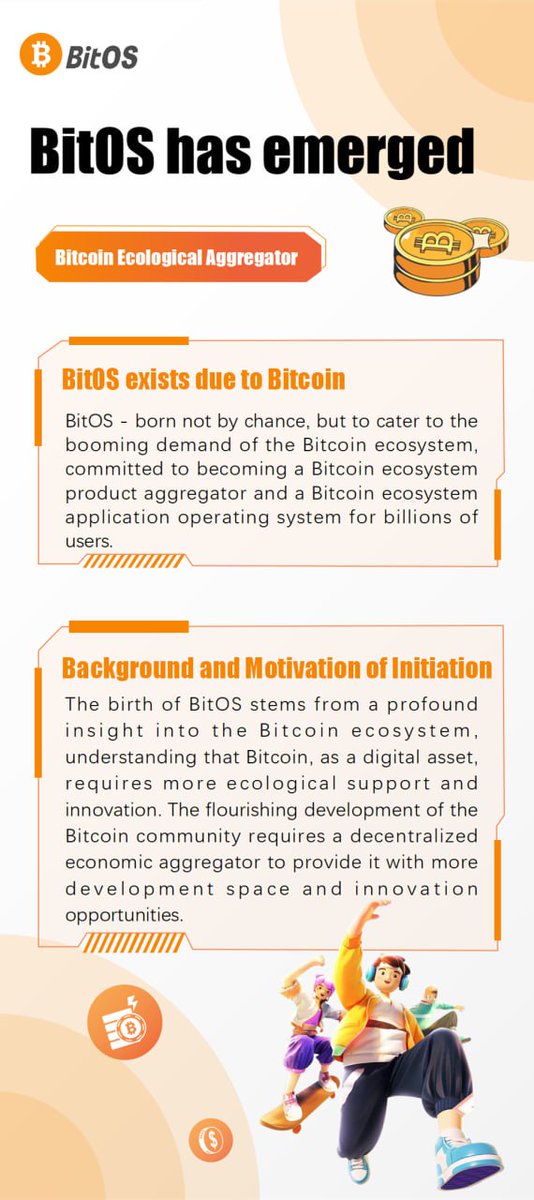 BitOS_London's tweet photo. The birth and rise of #BitOS cater to the demands of the #Bitcoin ecosystem. BitOS's decentralization and cross-chain compatibility will bring more possibilities to the Bitcoin ecosystem and blockchain development. https://t.co/OB6CzSkxWh
