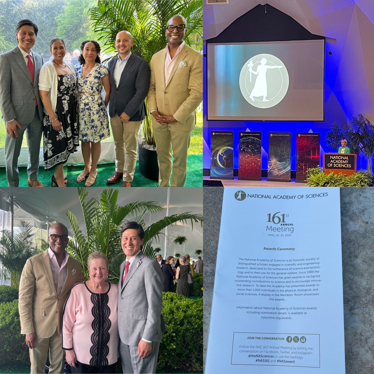 Celebrating scientific excellence in physical, biological, and social sciences at the #NAS161 #NASaward along with colleagues advancing #Science. @lcastillopage @BNGAP_JPS @shawnboynes @JaniceLachance @SACNAS