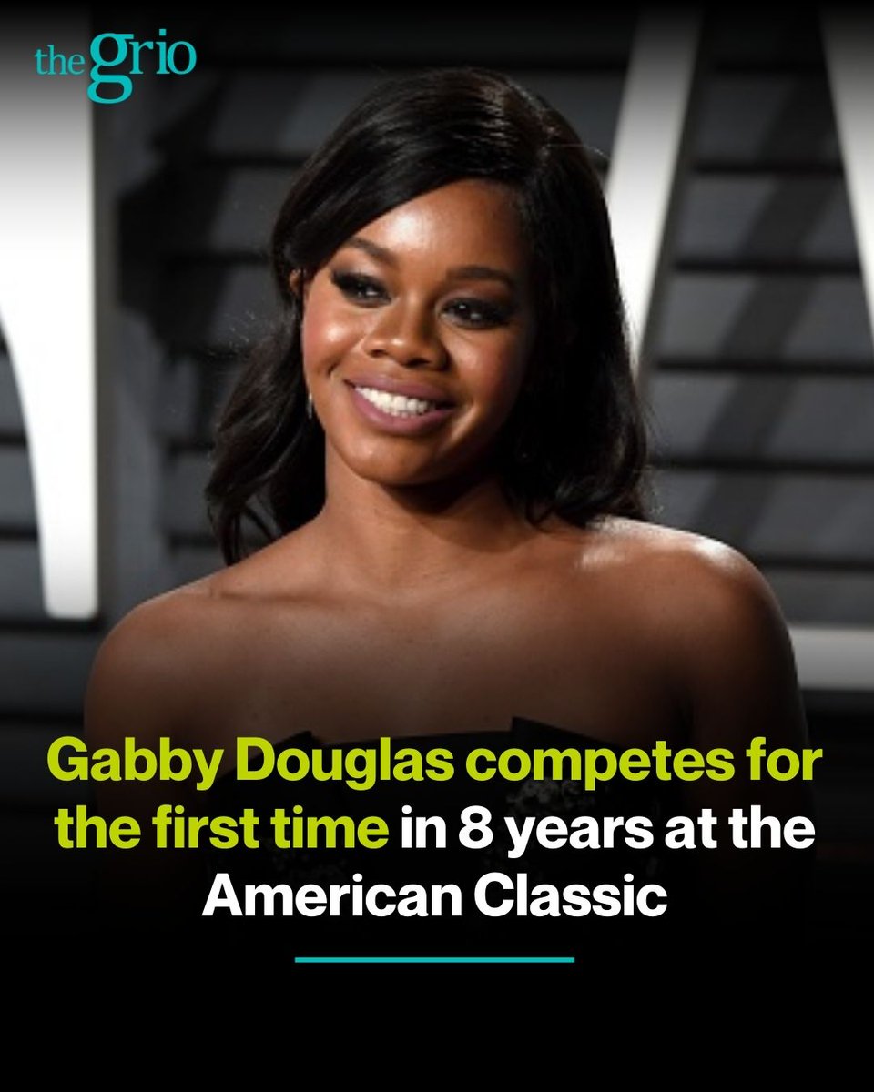 Douglas, who became the first Black woman to win the Olympic all-around title when she triumphed in London in 2012, competed for the first time in eight years on Saturday at the American Classic. Read More👇🏿 thegrio.com/2024/04/28/gab…