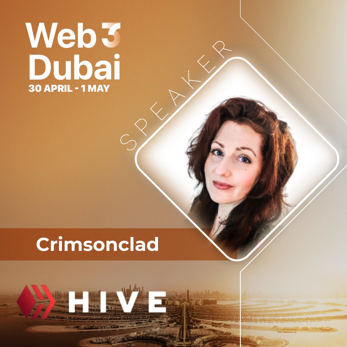 🎉 Trilled to announce that @crimsonclad from @hiveblocks will be joining us at Web3 Dubai as a speaker. 🎟 Grab your free ticket with CODE: web3dubaievent discover.billyapp.live/events/web3-du…