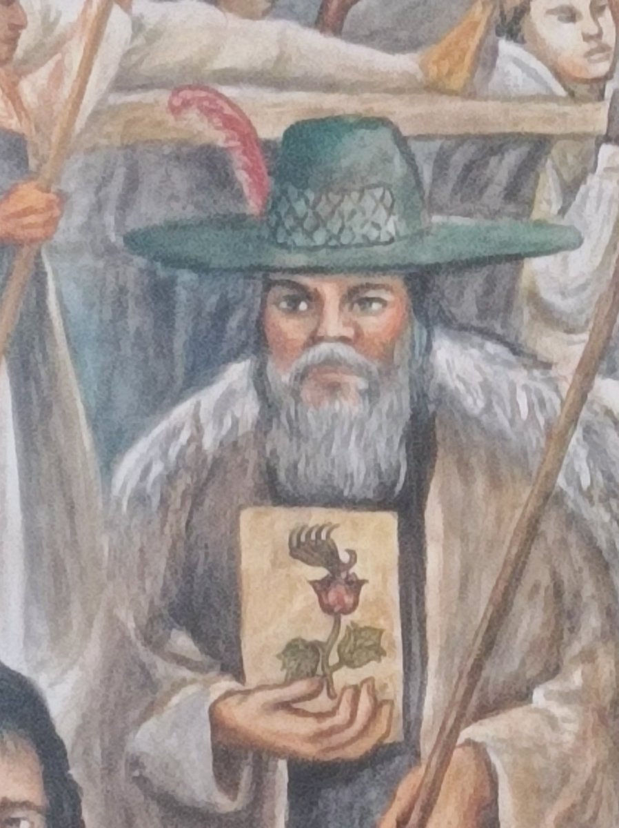 Flores de manitas o Macpalxóchitl en el mural "La Herencia Tepaneca en el Umbral del Tercer Milenio" en Azcapotzalco 🐜