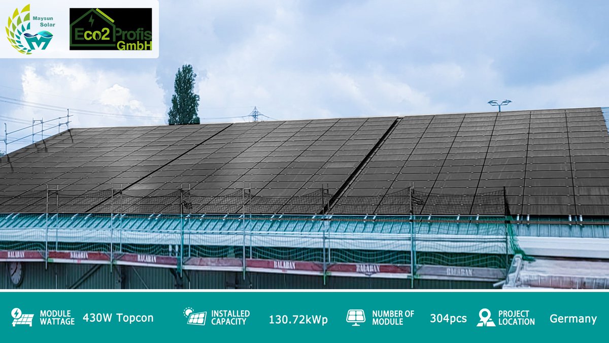 MaysunWindy's tweet photo. Doppelseitige Glas-Photovoltaikmodule haben eine 30-jährige Garantie und entsprechen den Lieferstandards der Klasse A.
Schützen Sie Ihre Photovoltaikanlage auf dem Dach.
📞🖥☀️⚡
Maysun Solar: Frau Windy Lee
E: Windy@maysunsolar.eu
WhatsApp: https://t.co/h9IXZuijr7 https://t.co/b0f6CYw8S5