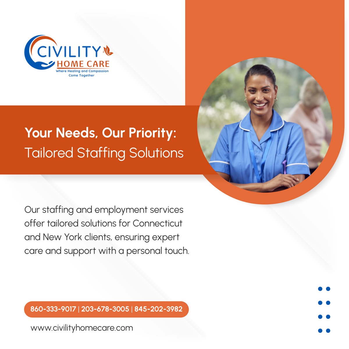 Discover how our staffing solutions can provide expert care and support tailored to your specific needs, empowering you to live life to the fullest. 

#NewingtonCT #HomeCareAndMedicalSupplies #StaffingServices #EmploymentSolutions #ExpertCare