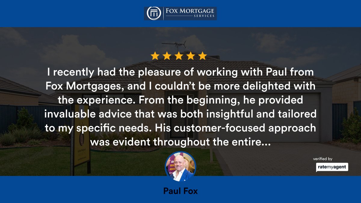 My latest RateMyAgent review in Baldivis.
 483831
rma.reviews/JEBeaxpqzsRC

...
#perthrealestate #perthmortgagebroker #joondalupmortgagebroker #perth #joondalup #smartasfox