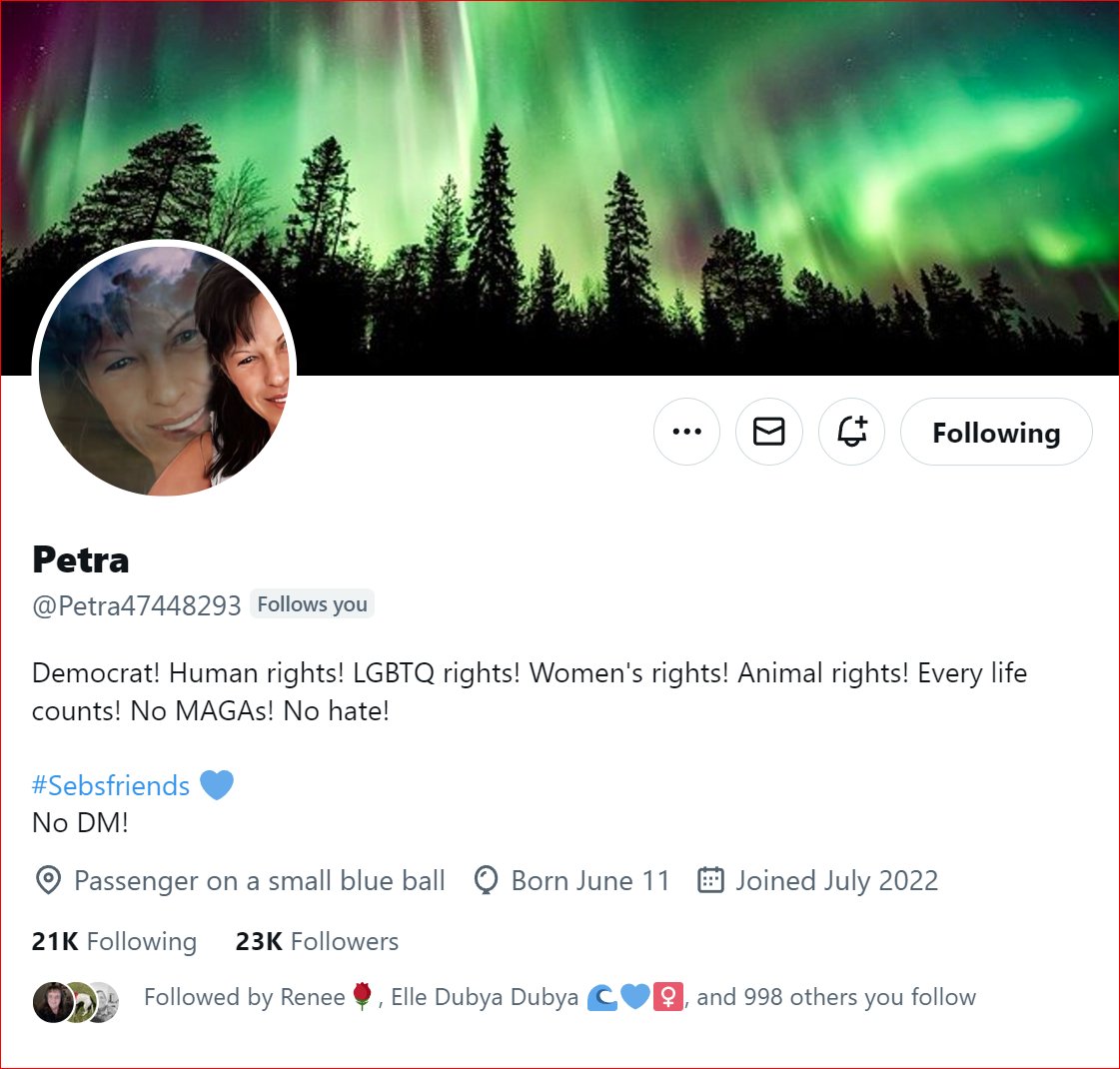 Petra @Petra47448293 is a fabulous blue friend who has been kind and compassionate and always willing to support and love. Today she crushed her 23K with your help. I'd like to celebrate her with y'all. Let's do that. Celebrate, congratulate, and wish for continued success.