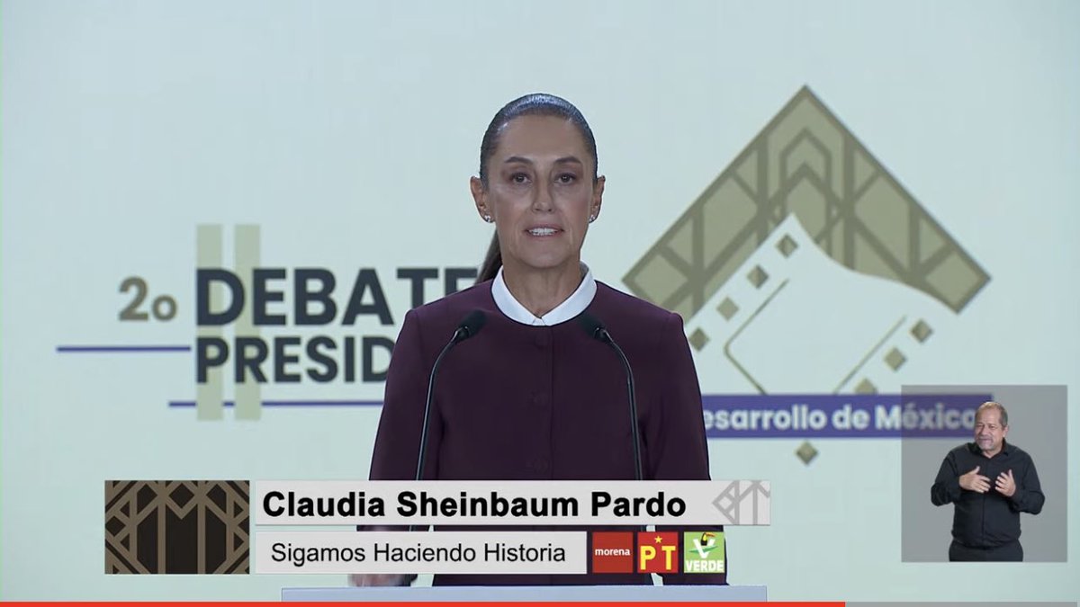 #ClaudiaArrasaDebate por ser la mujer más preparada e inteligente, tendremos la primer mujer Presidenta!!