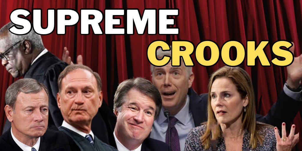 SCOTUS delaying Trump's DC trial means one thing:

Dishonest Clarence Thomas and the other conservative misfits on the bench are plotting to overturn a Biden victory on Nov 5.

To think otherwise is underestimating a corrupt Supreme Court.

#SCOTUSTraitorsSupportTraitorTrump…